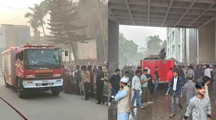 ১ ঘণ্টার চেষ্টায় মমেক হাসপাতালের আগুন নিয়ন্ত্রণে